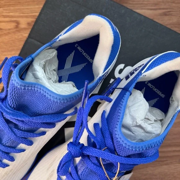 Adidas X Speedflow.3 TF Turf Soccer Cleats Blue White GW7509 Men’s 7.5/UK 7 NEW - Picture 4 of 13